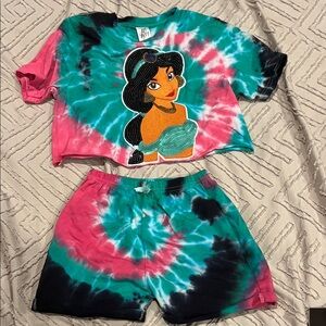 The Tiny Tee Disney Jasmine Tie-Dye Kids Set